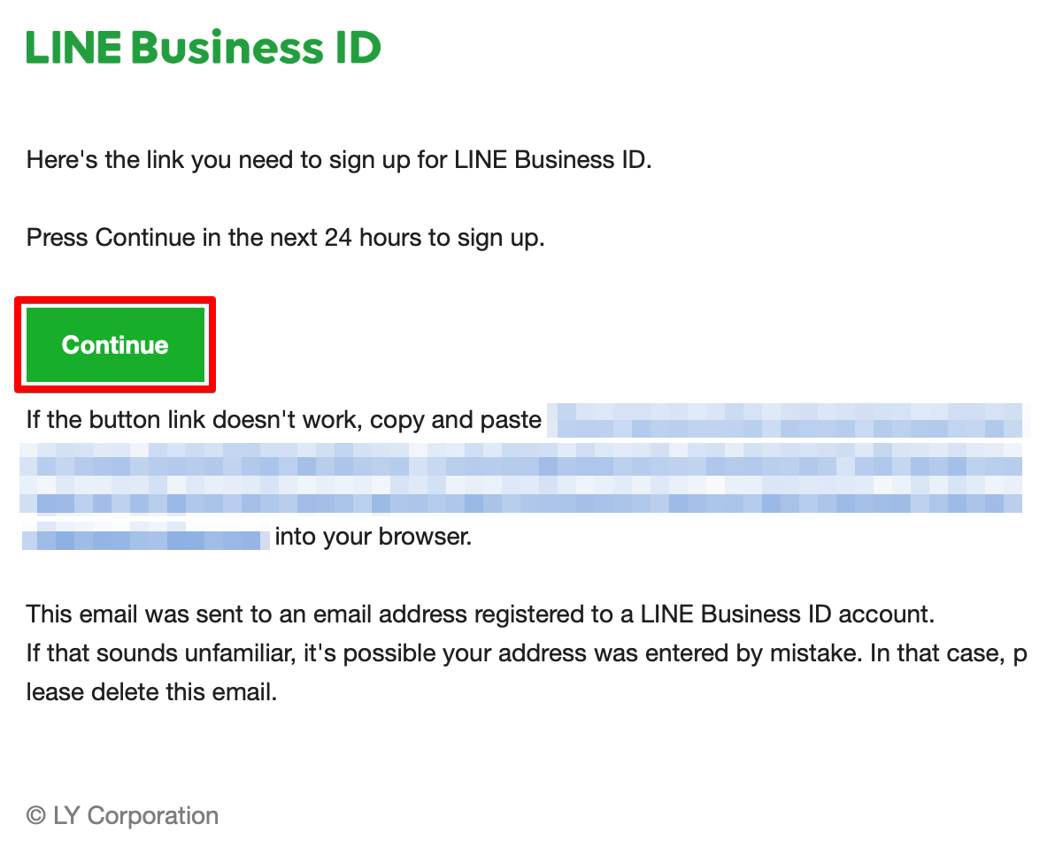 LINE Planet Console ID Activation Step 5